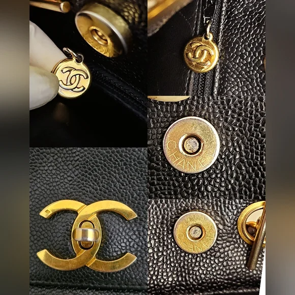 Chanel Caviar Leather Shoulder Bag - Picture 11 of 16